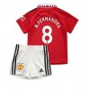 Manchester United Bruno Fernandes #8 Hemmaställ Barn 2022-23 Korta ärmar (+ Korta byxor)